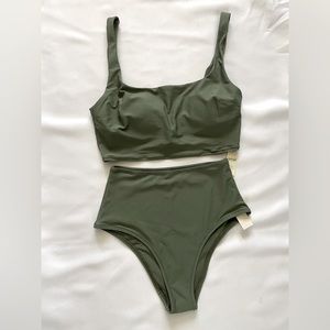 NWT - Aerie Two Piece Swimsuit - top (M) and bikini (XS)